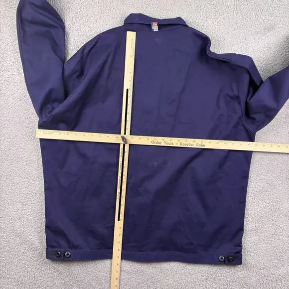 Big Bill Jacket Mens Extra Large Blue FR Indura Flame Resistant Work Wear Navy - Picture 9 of 16